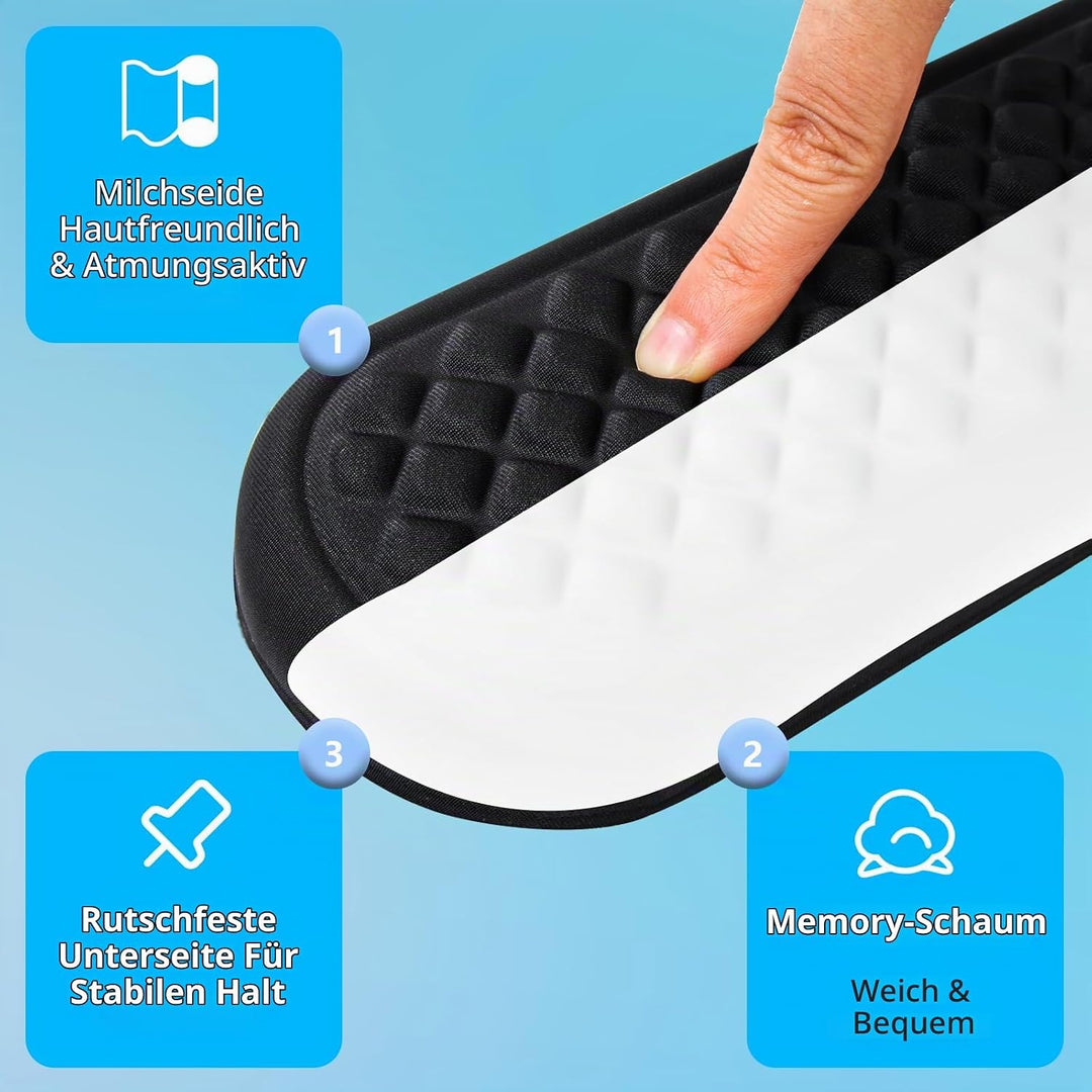 ELZO Handgelenkauflage für Tastatur, Ergonomisches Wrist Rest Memory Foam Handgelenkstützen, für Bür