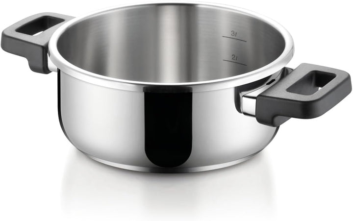 Tescoma ULTIMA DUO Schnellkochtopf 2 Stück | 4,0 & 6,0 l | Dual-Kochkapazität & Platzsparend | Einha