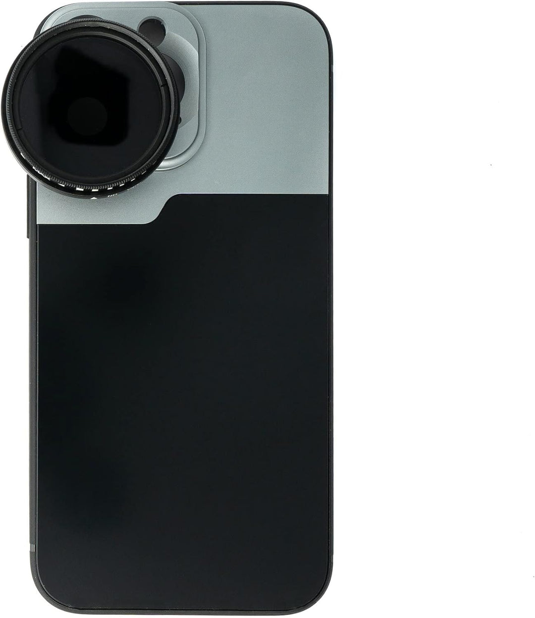System-S ND Vario Filter 37 mm 2 bis 4000 Neutraldichte mit Hülle für iPhone 13 Pro Max