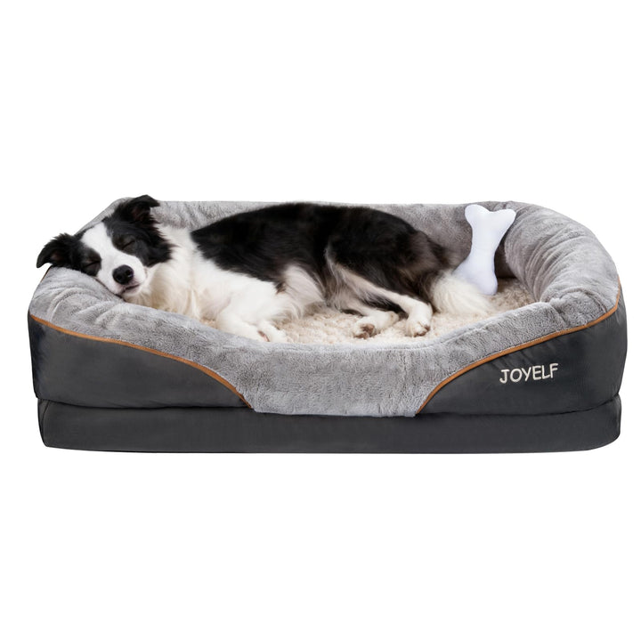 JOYELF Grosses Hundebett Memory Foam orthopädisches Hundebett & Hundesofa mit abnehmbarem waschbarem
