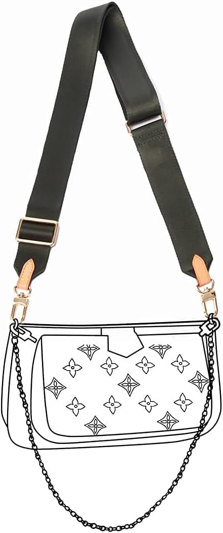 Schultergurt für Taschen Verstellbarer Breit Taschenriemen Damen Schulterriemen Multi Pochette Acces