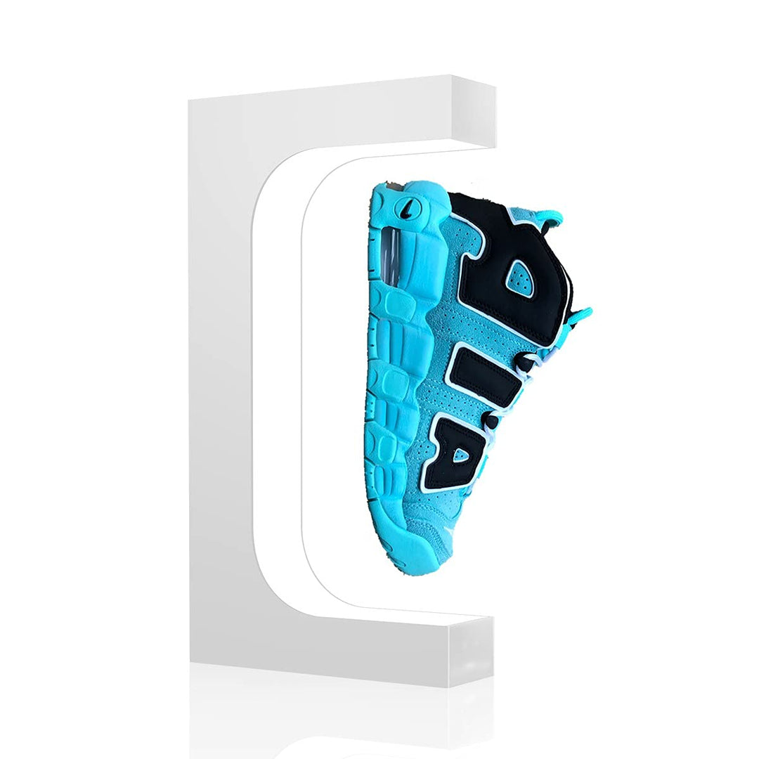 UVEHAS Schwebendes Schuh-Display Magnetischer Schwebe-Schuhständer mit LED-Licht, Rotierendes Schweb