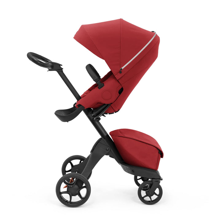 Stokke Xplory X, Ruby Red – Eleganter Kinderwagen – Anpassbarer Komfort für Baby &amp; Eltern – Polsteru