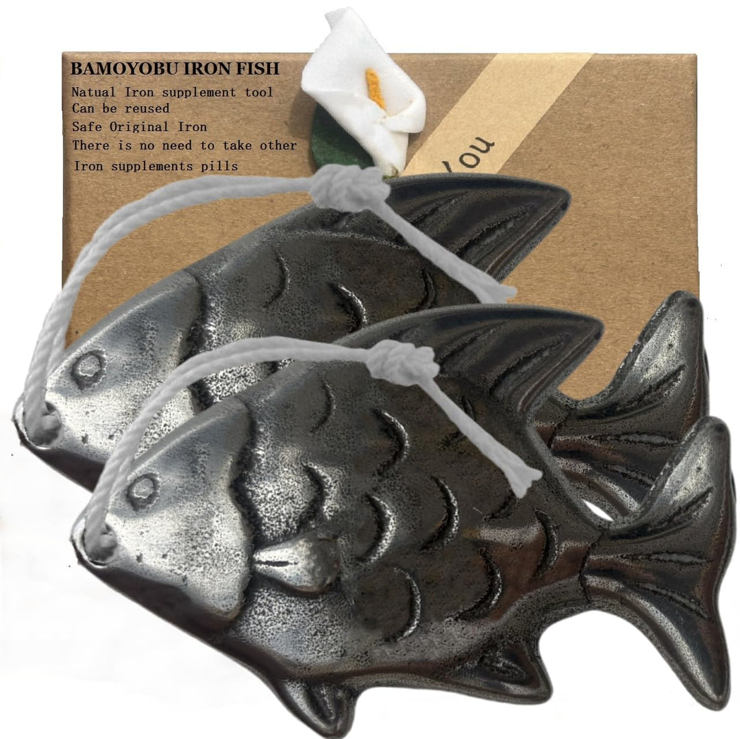 Iron Fish Cooking Tool 2 Pack Safe Original Iron to Your Food & Drinks, Supplement to Reduce Iron De