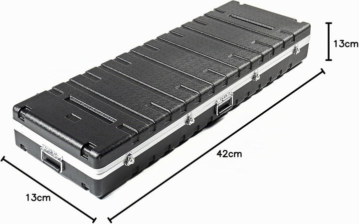 Music Store ABS Keyboard Case 88, Universal, Schwarz, ABS Plastik, 11kg, Schaumstoff-Polsterung, Rol