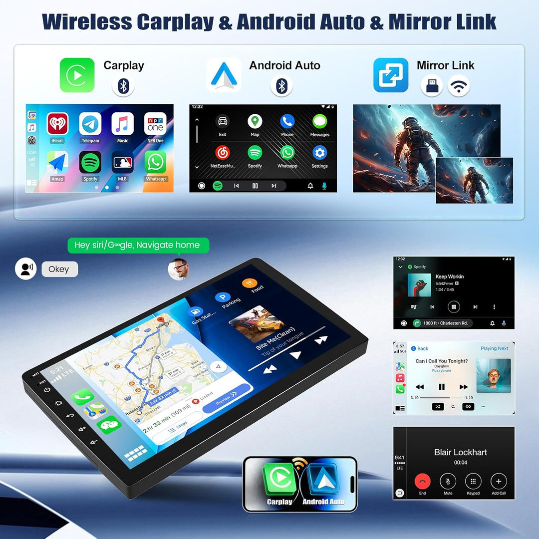 6+128G 8Kern Android 15 Autoradio für Ford Focus Klassiker 2004–2011 mit Wireless CarPlay Android Au