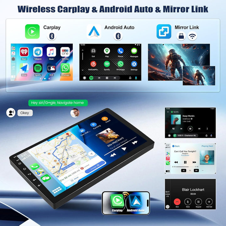 6+128G 8Kern Android 15 Autoradio für Ford Focus Klassiker 2004–2011 mit Wireless CarPlay Android Au
