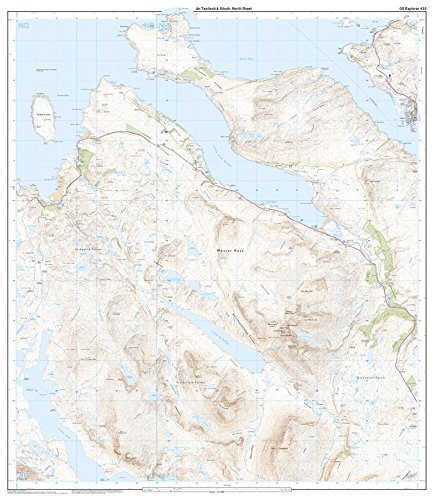 An Teallach and Slioch (OS Explorer Active Map, Band 435), Karte
