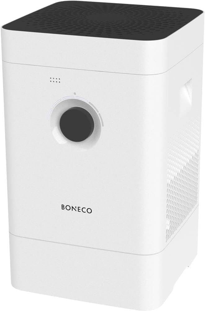 BONECO 3in1 Hybrid Luftbefeuchter & Luftreiniger H300 I 4,5L Wassertank I für Räume bis 50 m² I 6 Le