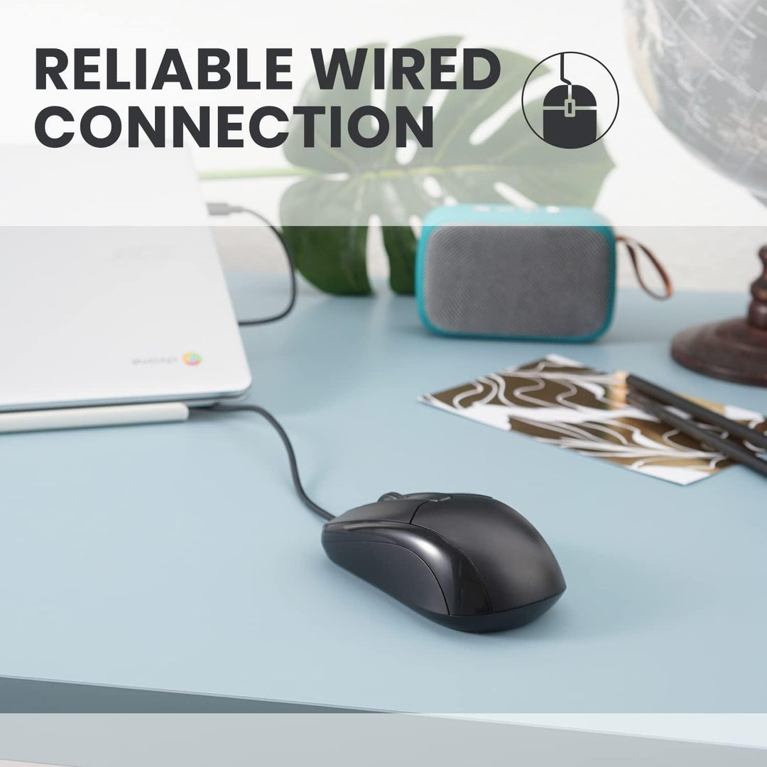 Perixx PERIMICE-209C USB-C Kabelgebunde Maus mit Scrollrad, geeignet für Links- und Rechtshänder, zu