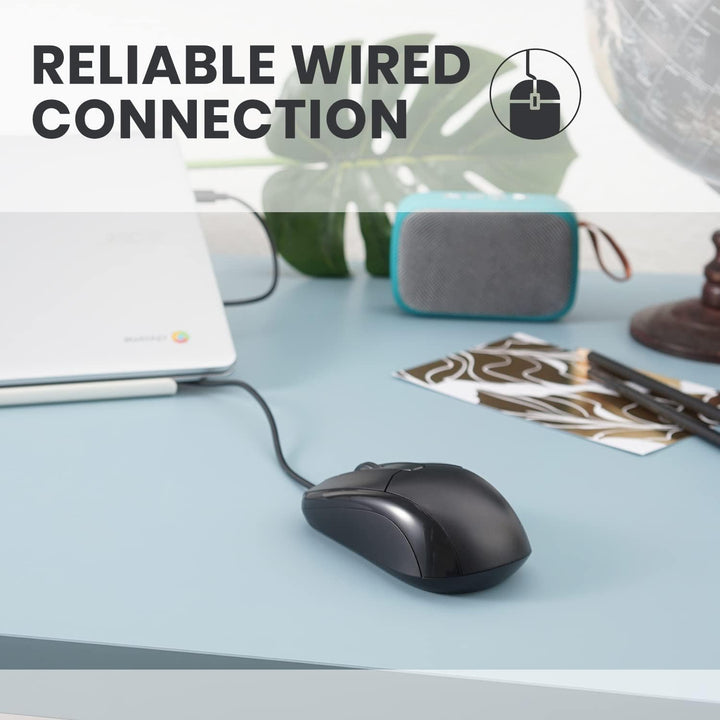 Perixx PERIMICE-209C USB-C Kabelgebunde Maus mit Scrollrad, geeignet für Links- und Rechtshänder, zu