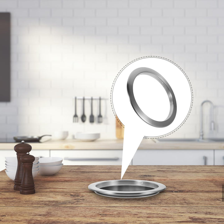 Eingelassener Edelstahl Müllschacht Ring Einfache Bedienung Langlebig Integrierbar Eingebauter Küche