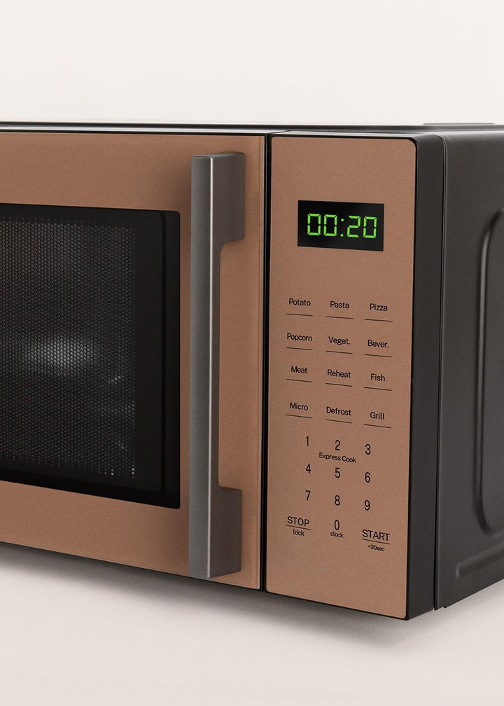 CREATE/MICROWAVE STUDIO/Mikrowelle mit Grillfunktion und Backofen Mokka/Fassungsvermögen 23L, Drehte