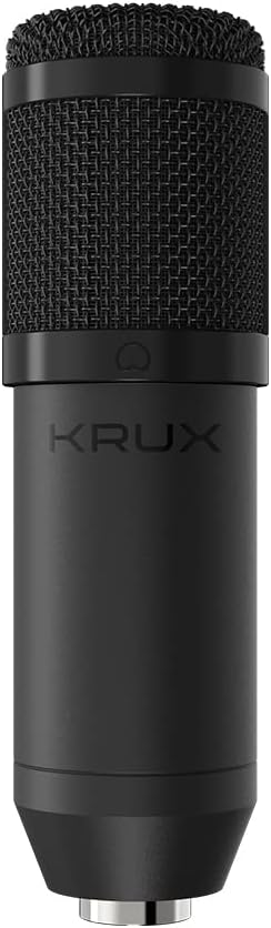 KRUX Edis 1000, Computermikrofon mit verstellbarem Arm, 2.9 m USB-Kabel, Poppfilter, Stossschutzkorb