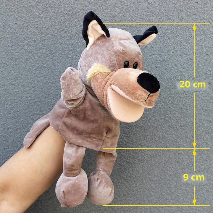 Tier-Handpuppen für Kinder, inklusive Wolf, Tiger, Löwe, Affe mit Pfoten, perfekt zum Geschichtenerz