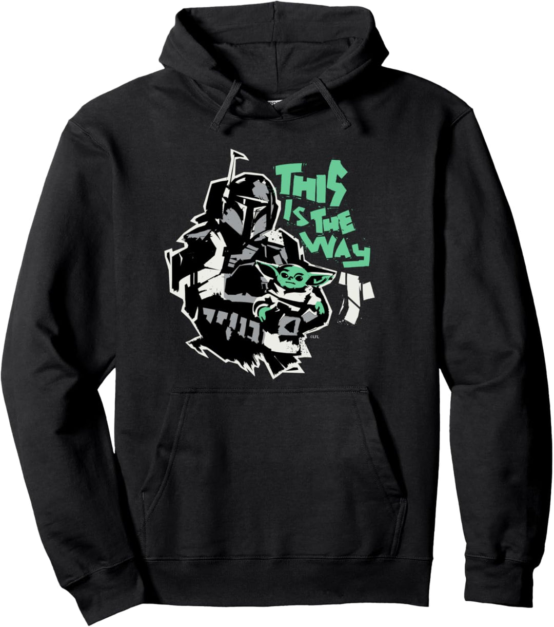 Star Wars The Mandalorian and Grogu This is the Way Raw Pullover Hoodie
