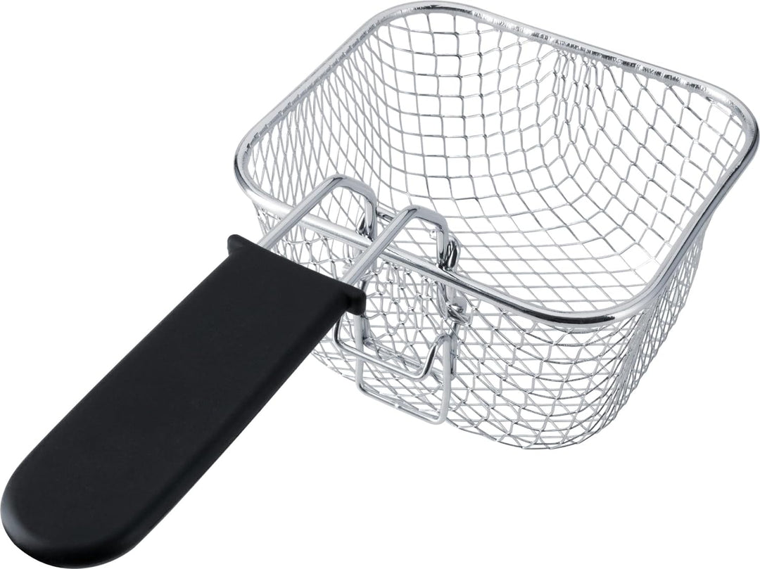 Steba Edelstahl Mini-Fritteuse mit Fondue-Set 2in1 - Geruchsfilter - 1,2 Liter Volumen - 8 Edelstahl