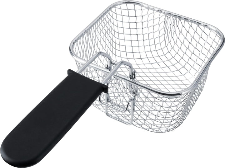 Steba Edelstahl Mini-Fritteuse mit Fondue-Set 2in1 - Geruchsfilter - 1,2 Liter Volumen - 8 Edelstahl