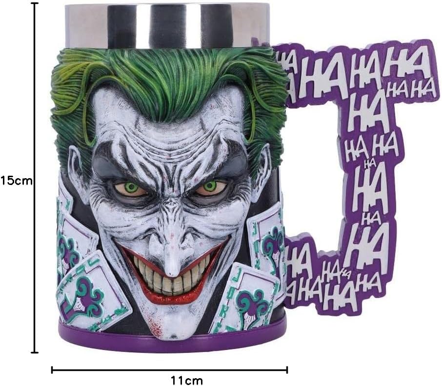 Nemesis Now Krug Kanne Offizielles Lizenzprodukt von The Joker, Violett, 15,5 cm, Kunstharz
