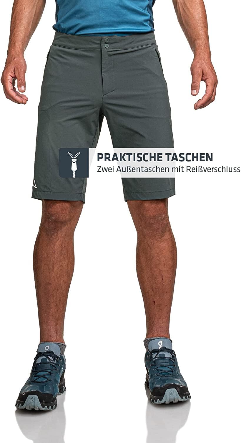 Schöffel Herren Shorts Hestad M, kurze Wanderhose mit elastischem Bund, schnell trocknende Outdoor H