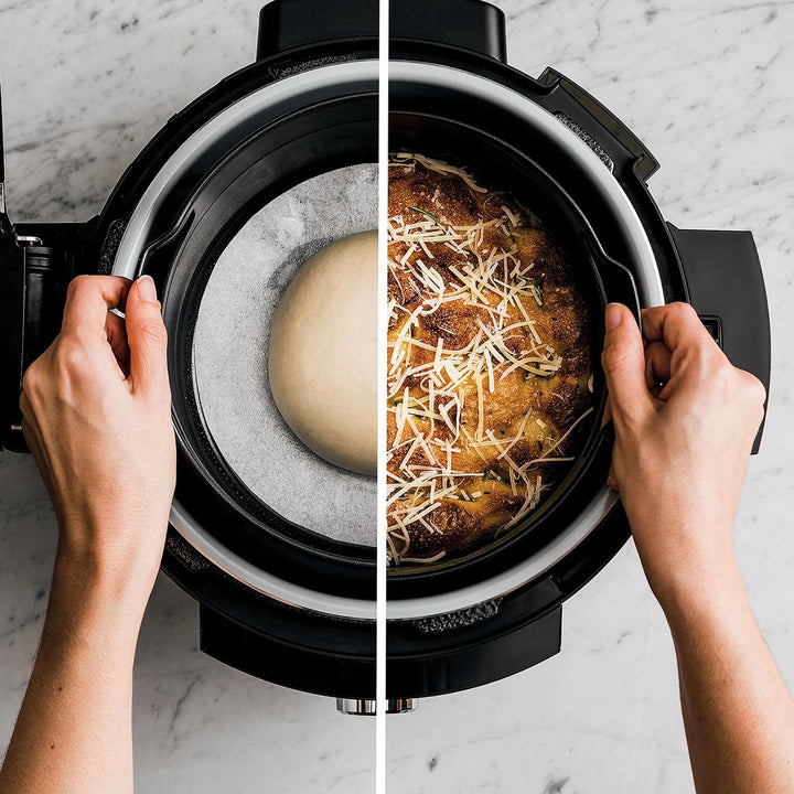 Ninja Foodi MAX 12-in-1 SmartLid-Multikocher [OL650EU], Schnellkochtopf & Heissluftfritteuse, 3 Modi