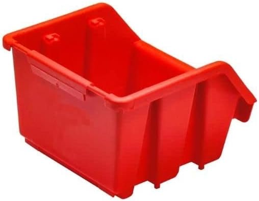 PROREGAL SuperSparSet 20x Sichtlagerbox 1 | HxBxT 7,5x11,6x11,2cm | Rot | Sichtlagerbehälter Sichtla