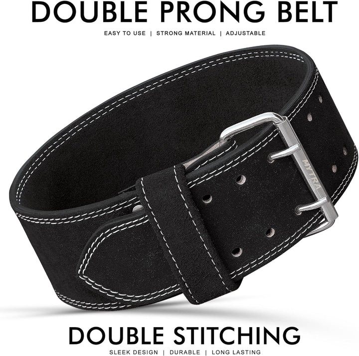 Mytra Fusion power weight lifting belt L4 weight training leather belt power belts for squats workou