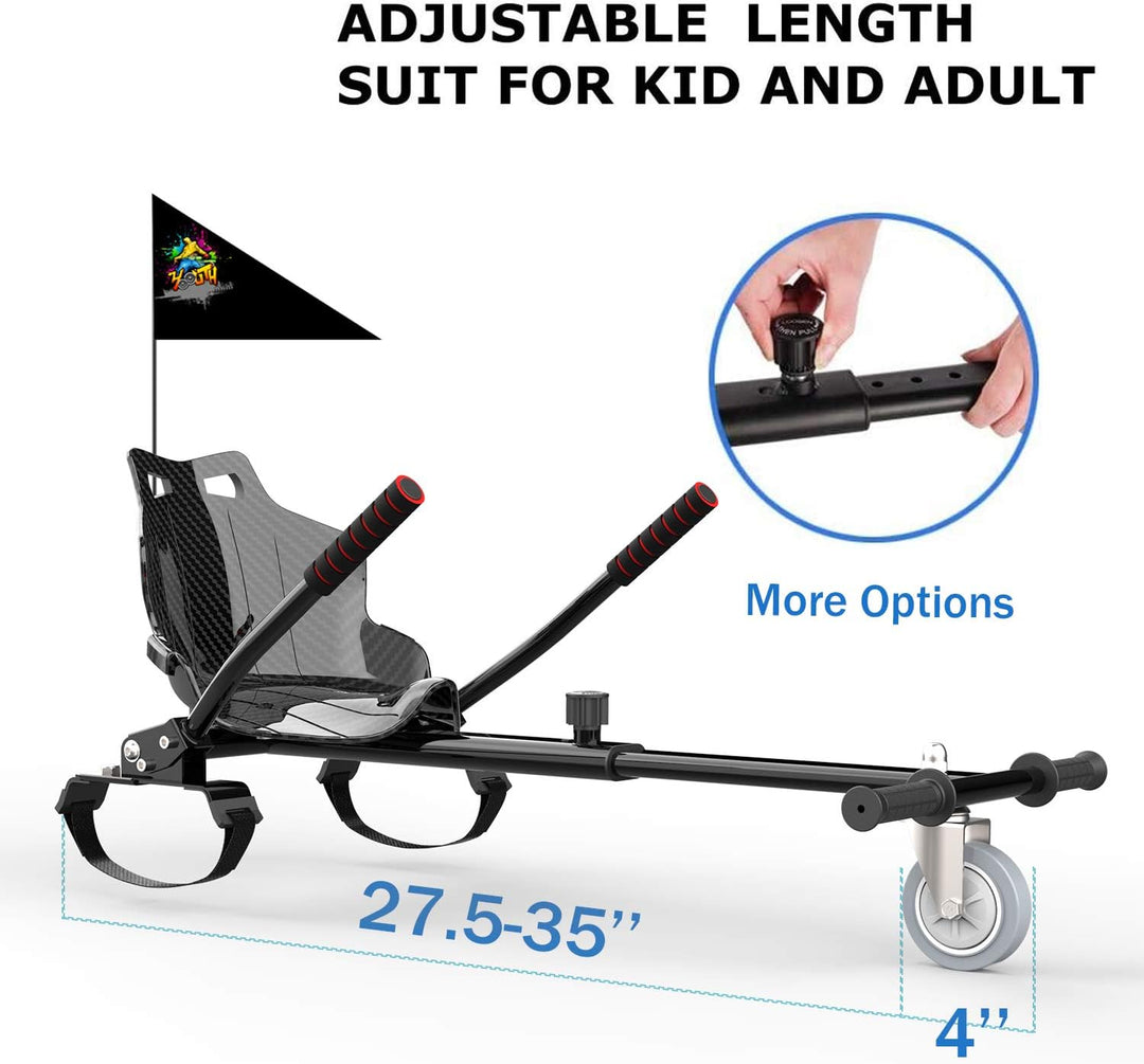 Hoverkart-Sitz für Scooter und Gokart – Sitzaufsatz für Hoverboards, Hovergokart für Hoverboards, Si