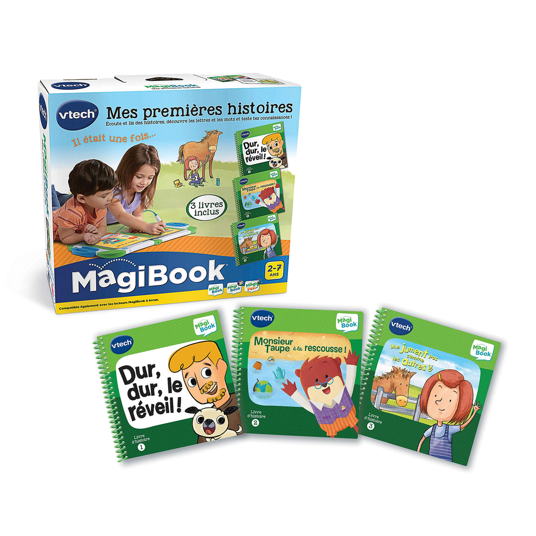 VTech Magibook-Pack mit 3 Büchern, Lernbuch, 80 – 488805, mehrfarbig – französische Version Packung