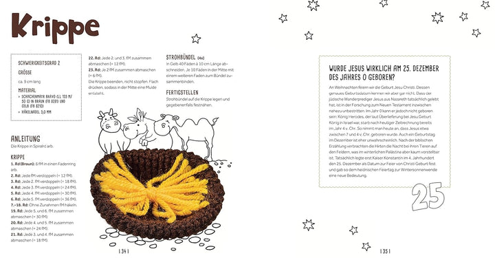 Wollowbies Adventskalender: Häkle deine Weihnachtskrippe in 24 Tagen, Taschenbuch