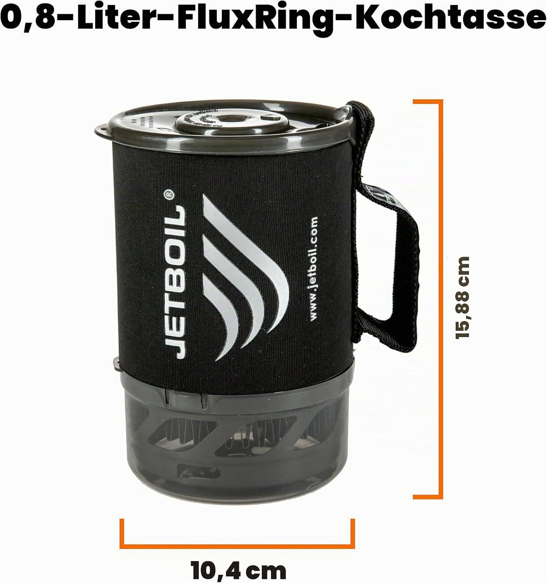 Jetboil micromo Kochen System Kohle Einheitsgrösse, Kohle Einheitsgrösse