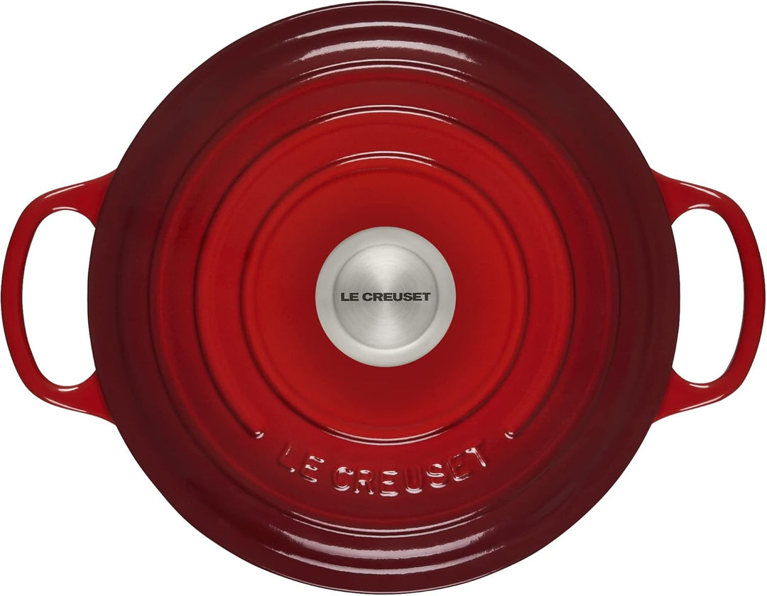 Le Creuset Bräter Signature, 24 cm Ø (21195240602430) Rot Backofen, Rot Backofen