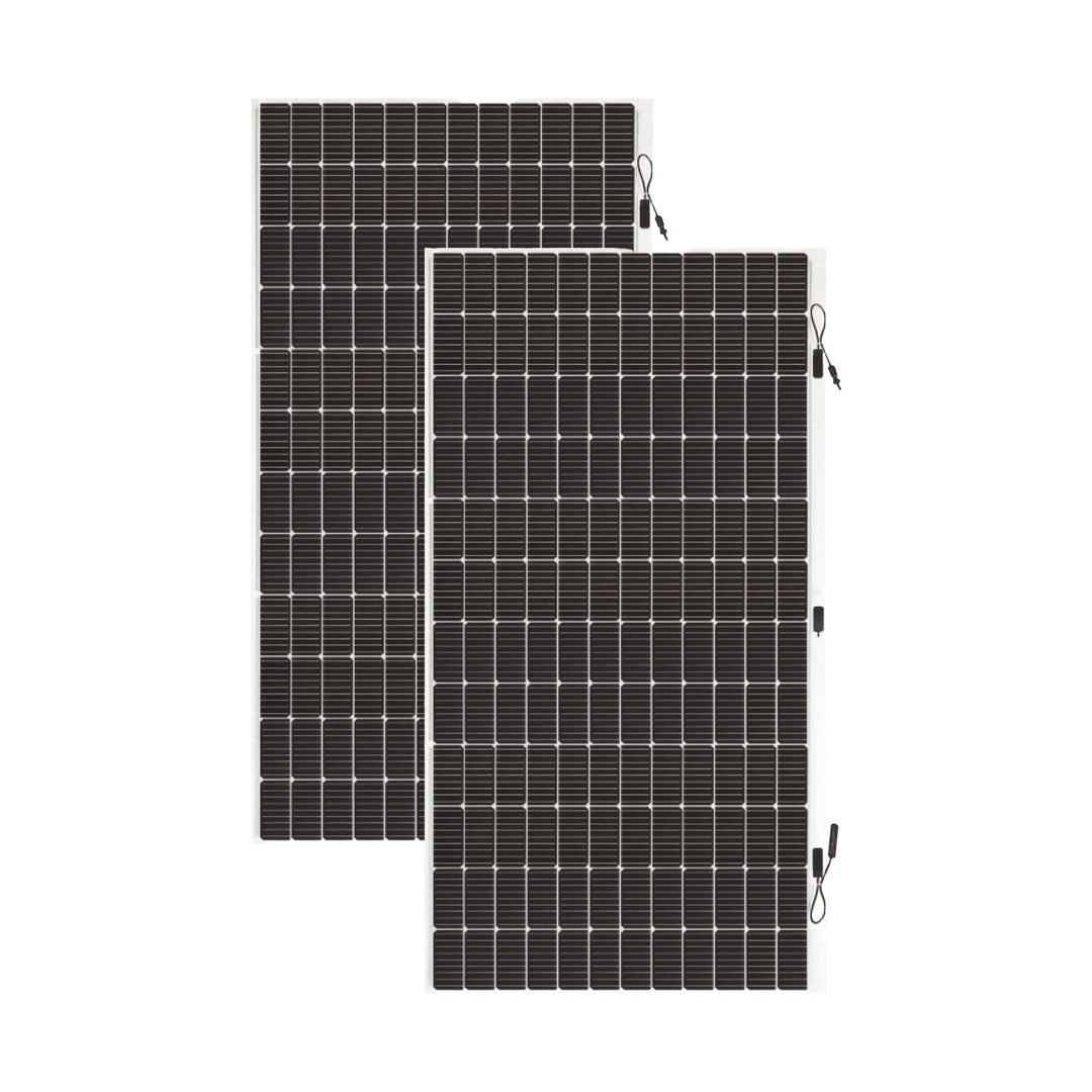 2x Solarmodul Sunman FLEX 430 W Frontbox - Innovatives hochflexibles Solarpanel mit Anschlussbox auf