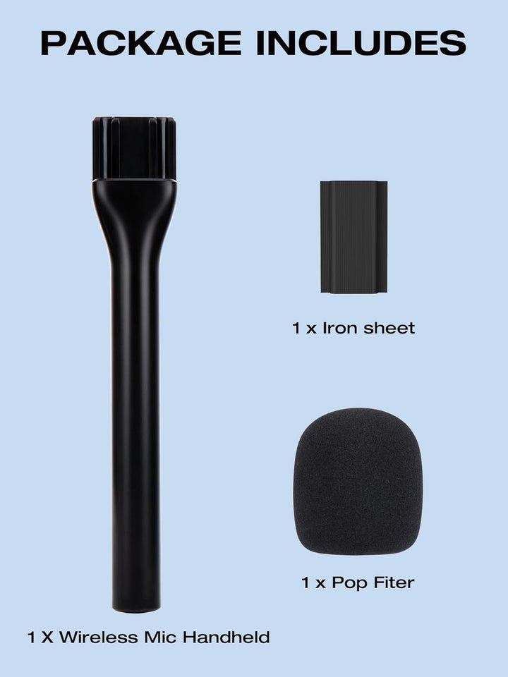 SUNMON Magnetischer kabelloser Mikrofonhalter für DJI Mic Mini, Mikrofonständer für DJI Mic1/2, trag