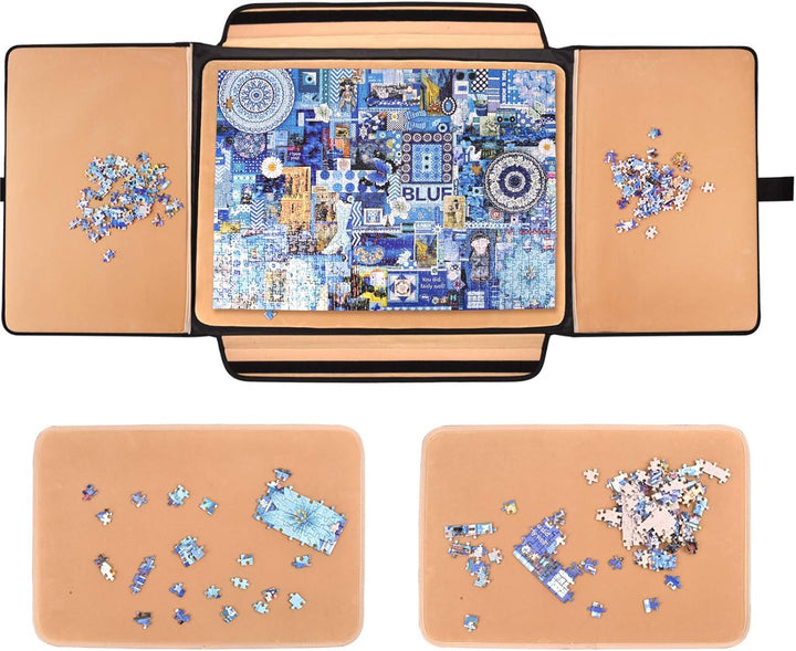Truwheelz 1500 Teile Puzzlebrett, tragbares Puzzlebrett, Puzzletischplatte, Puzzle-Aufbewahrung mit