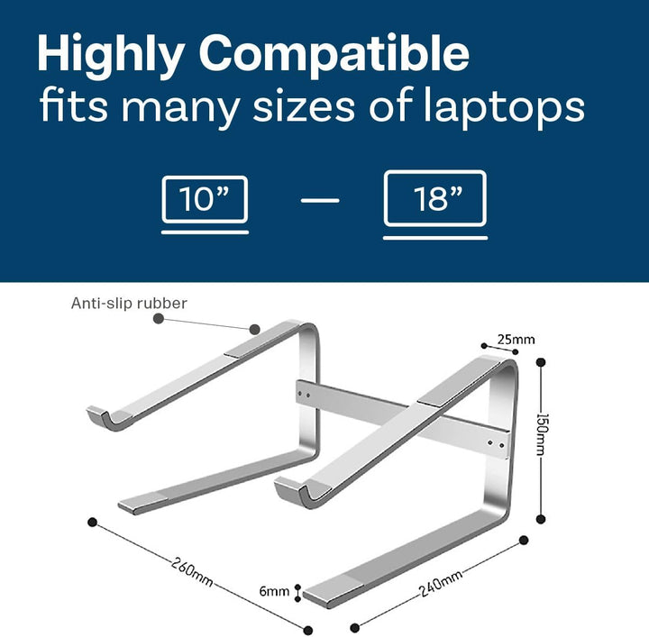 MMOBIEL Laptop Stand Grosser - Laptop Ständer 10 bis 18 Zoll - Laptophalterung Universal - Laptopstä