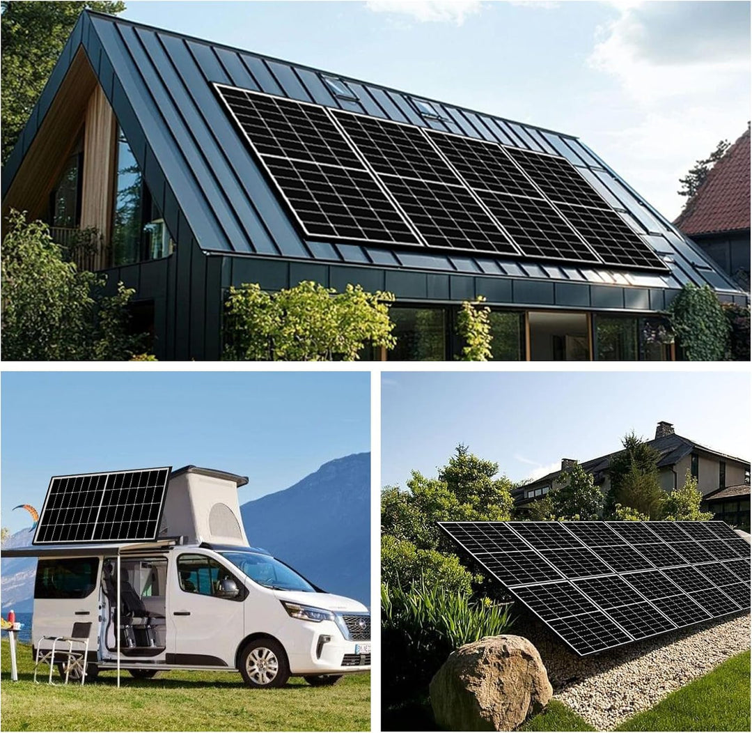 18BB 200Watt Solarpanel, N-Type 12 V 200 W Solarmodul, 25% Hocheffiziente Monokristalline PV-Module,