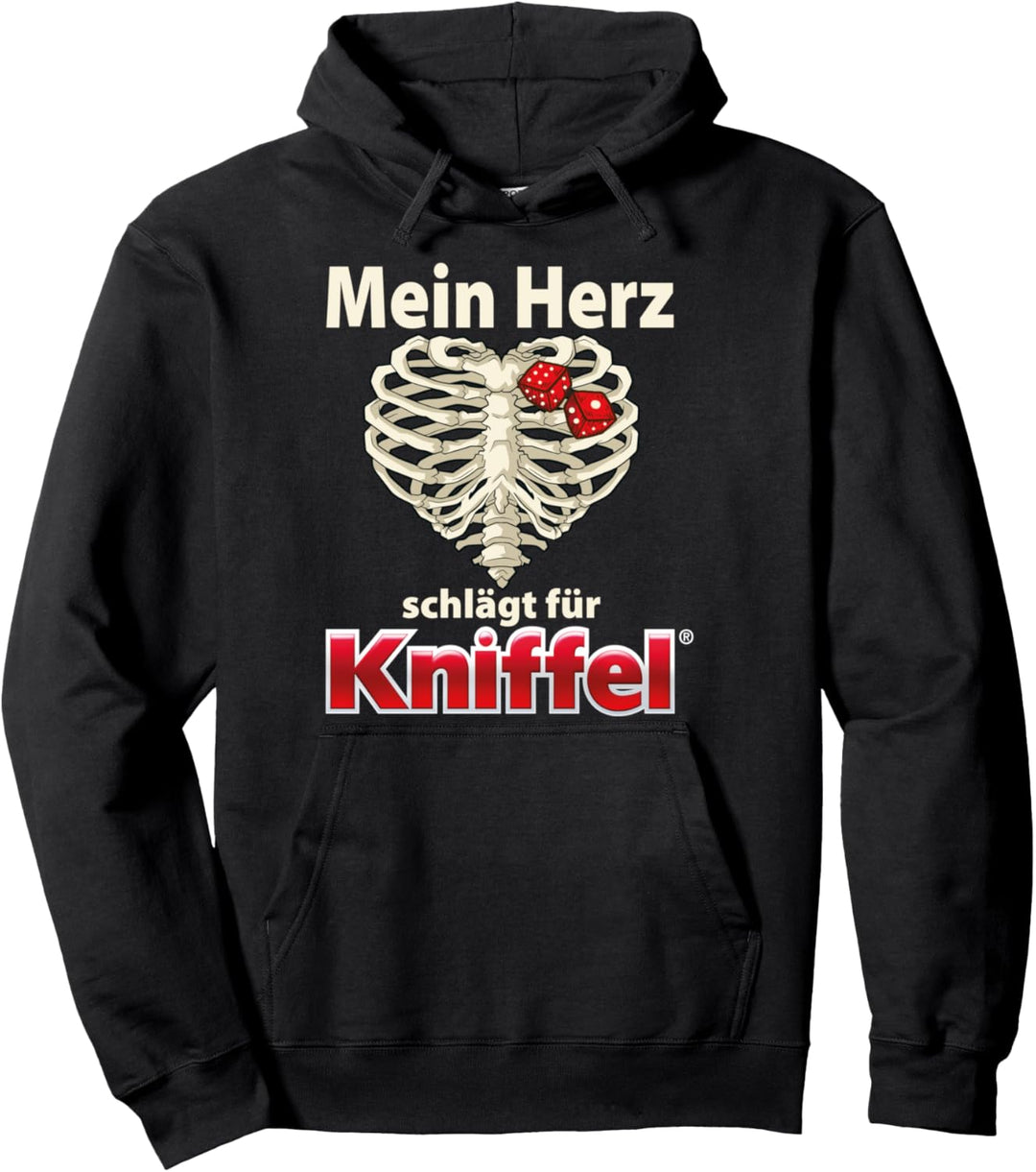 Anti Valentinstag Design - Mein Herz Schlägt für Kniffel Pullover Hoodie