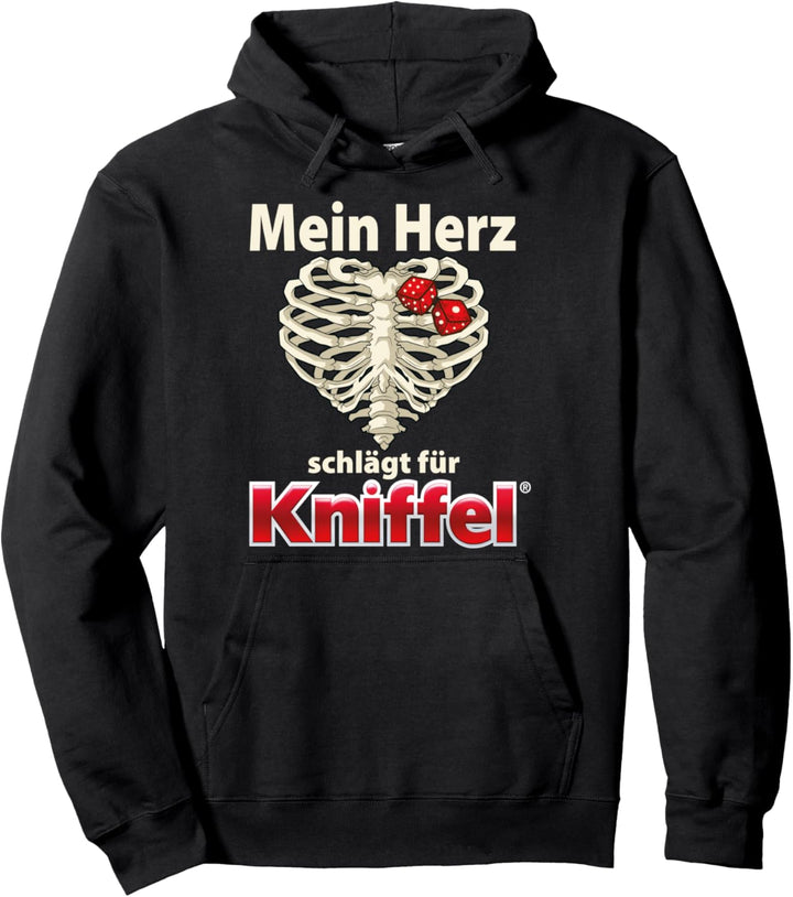 Anti Valentinstag Design - Mein Herz Schlägt für Kniffel Pullover Hoodie