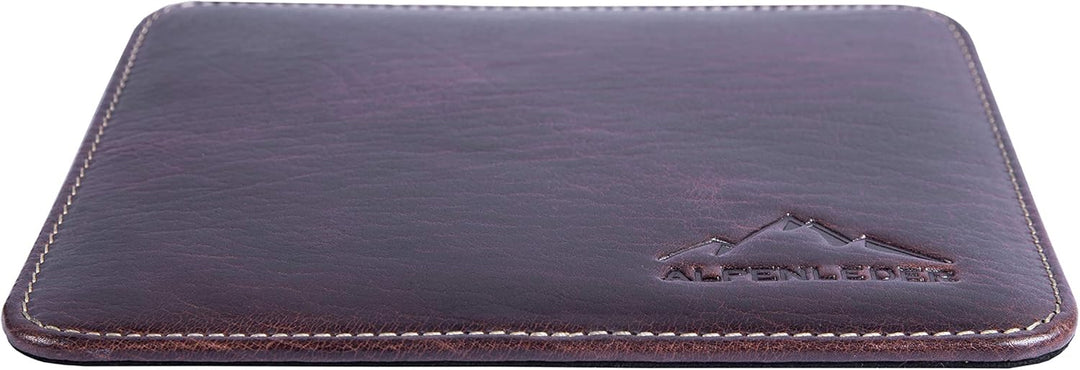 Alpenleder Mousepad Glarus - Handgefertigt, Nachhaltiges Bio-Leder Aus Regionaler Landwirtschaft | M