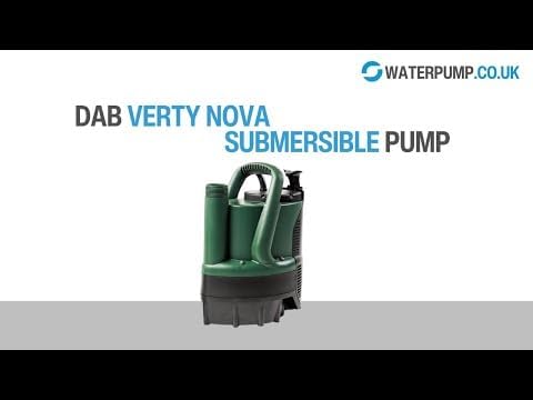 DAB VERTY NOVA 200 M-A Flachsauger-Tauchpumpe - 7.600 L/Std. - 300W - Förderhöhe 7 m - Korngrösse 5