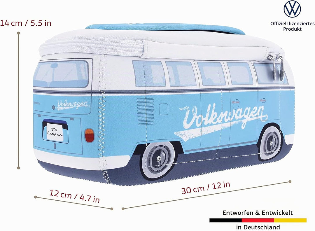 BRISA VW Collection - T1 Bulli Bus Kulturbeutel Kosmetiktasche | Volkswagen Universaltasche Waschbeu