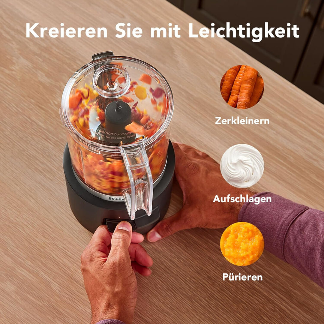 KitchenAid Kabelloser Zerkleinerer - Go Cordless - 1,18L - 2 Geschwindigkeiten und Pulse - Mit Edels