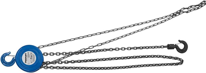 Silverline 633705 Kettenzug 1.000 kg / 2,5 m Hubhöhe