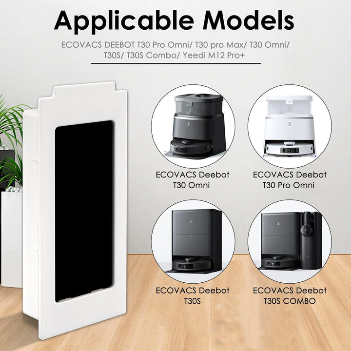 (8 Stück) Staubsaugerfilter Ersatzteile Kompatibel mit ECOVACS DEEBOT T30 Pro Omni/ T30 pro Max/ T30