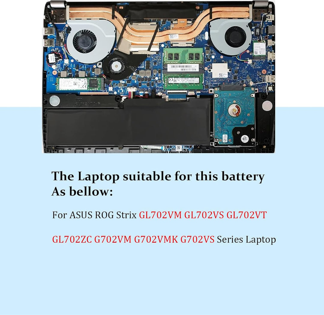 BLESYS C41N1541 Akku für ASUS ROG Strix GL702V GL702VM GL702VS GL702VT GL702ZC G702VM G702VMK G702VS