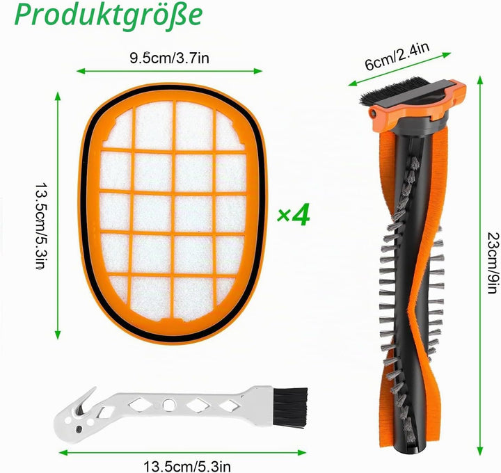 Philips Staubsauger Filter Set - HEPA + ABS Speedpro Max Ersatzteile für FC6812/6814/6822/6823/6827/