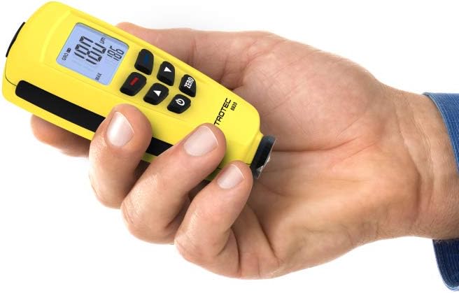 TROTEC Lackmessgerät BB20 – Lackschichten Messgerät für Auto – Messbereich 0 bis 1.250 µm, Speicher