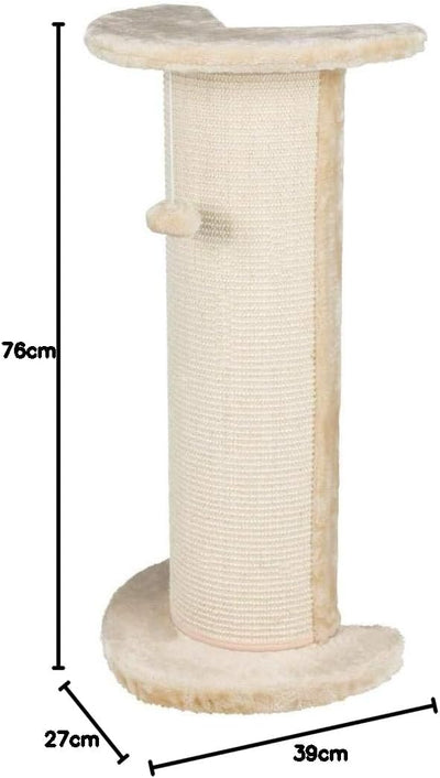 Trixie 4350 Kratzsäule Lorca, 75 cm, beige/natur 75cm beige/natur, 75cm beige/natur