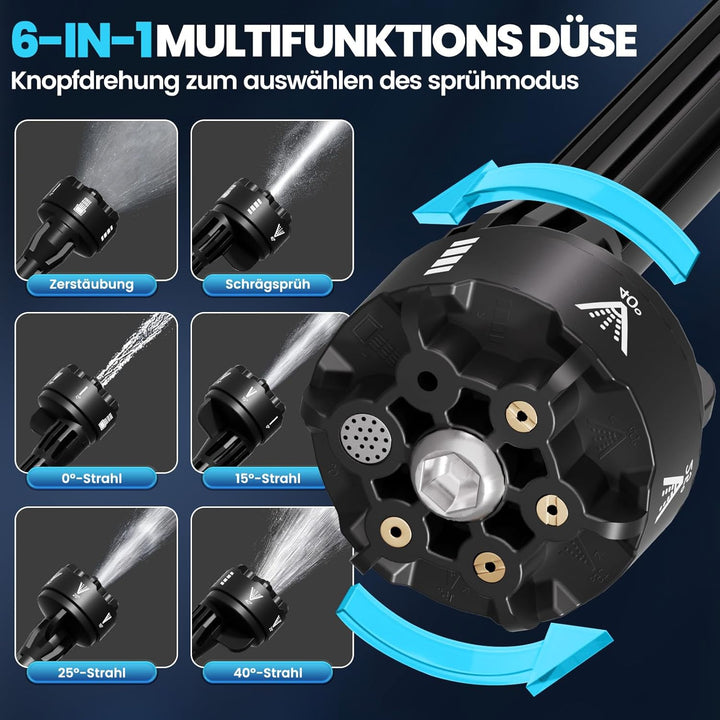 Akku Hochdruckreiniger Kompatibel mit Makita Akku,Bürstenloser Motor,180 Bar 294 L/H Mobiler Druckre